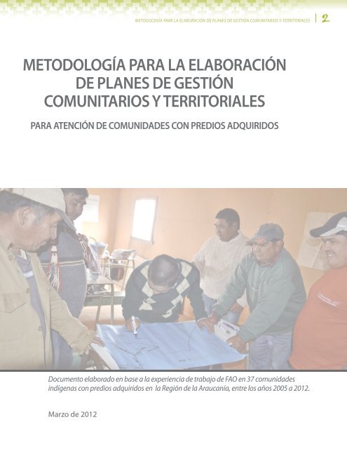 FAO metodología para elabora plan de gestion comunitarios y territoriales