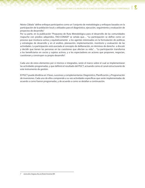 FAO metodología para elabora plan de gestion comunitarios y territoriales