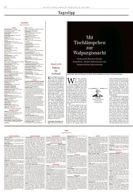 Berliner Zeitung 25.04.2019