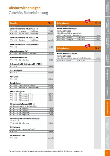 Bauder Preisliste 2019