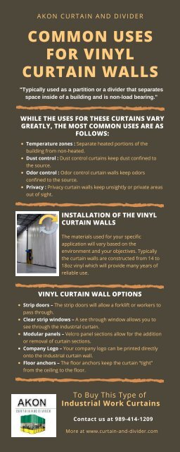 Common Uses for Vinyl Curtain Walls