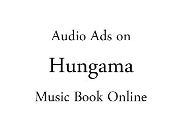 Ads on Hungama Music Book Online