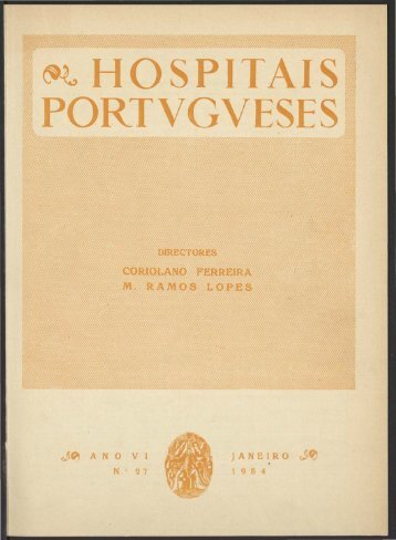 Hospitais Portugueses ANO VI n.º 27 janeiro 1954