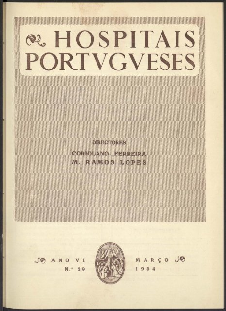 Hospitais Portugueses ANO VI n.º 29 março 1954