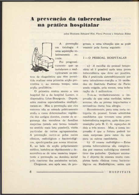 Hospitais Portugueses ANO VI n.º 29 março 1954