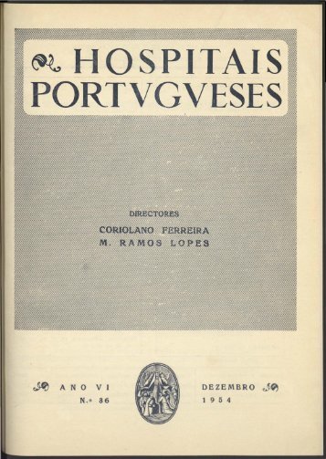 Hospitais Portugueses ANO VI n.º 36 dezembro 1954