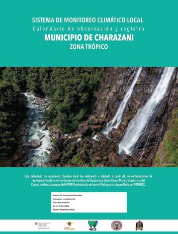 Sistema Monitoreo Local Climático Municipio de Charazani Zona Trópico (Yungas)