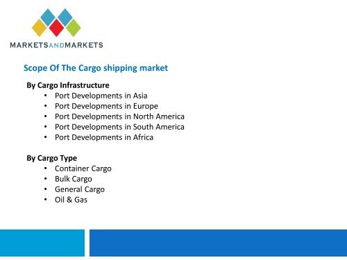 Cargo Shipping Market Analysis 