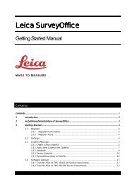 Leica SurveyOffice Leica SurveyOffice - Leica Geosystems
