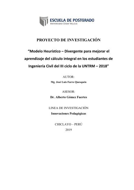 Proyecto De Investigacion Jose Luis Farro