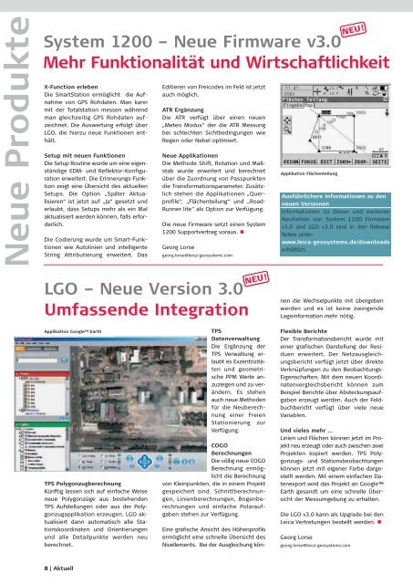 aktuell 21 (pdf, 2,2 mb) - Leica Geosystems