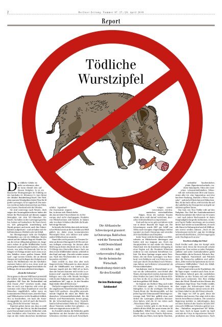 Berliner Zeitung 27.04.2019