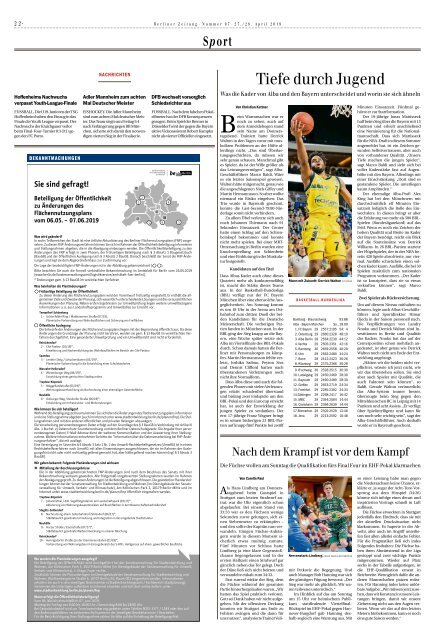 Berliner Zeitung 27.04.2019