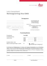 Wartungsvertrag Viva GNSS - Leica Geosystems