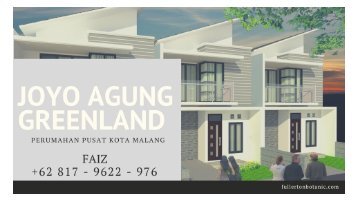 RUMAH CICILAN MURAH, WA +62 817-9622-976, Cicilan Rumah Murah Malang