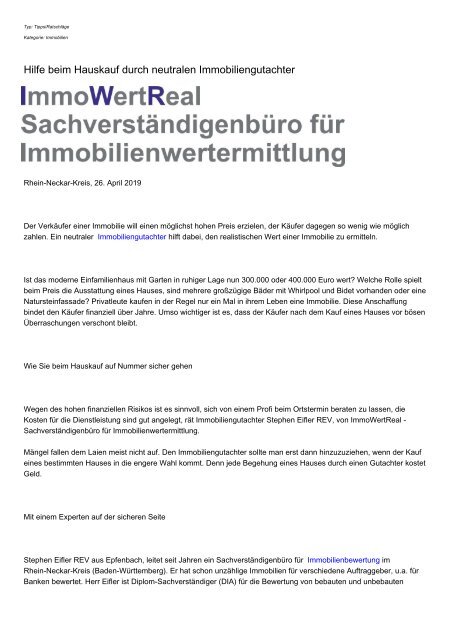 Hilfe Beim Hauskauf Durch Neutralen Immobiliengutachter