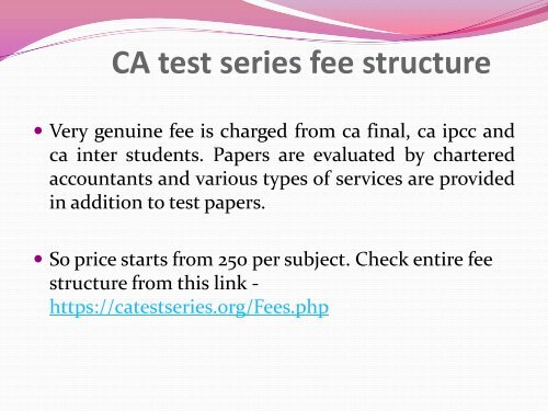 CAtestseries.org - CA Final | CA IPCC | CA INTER Online Test Series