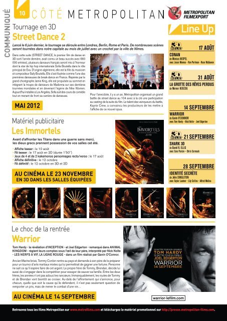 Côté Cinéma n°174 - 27 juillet 2011