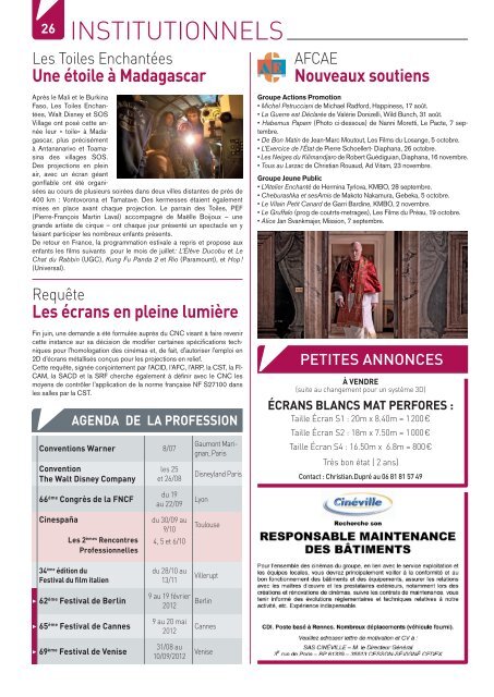 Côté Cinéma n°174 - 27 juillet 2011