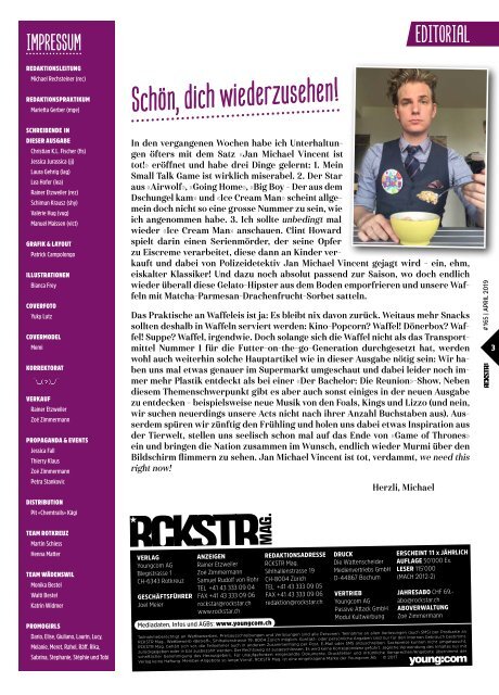 RCKSTR Mag.  #165 April 2019