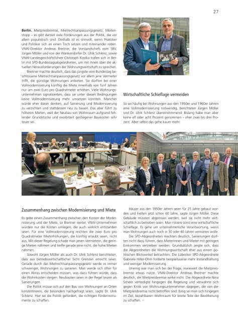 VNW-Magazin - Ausgabe 2/2019