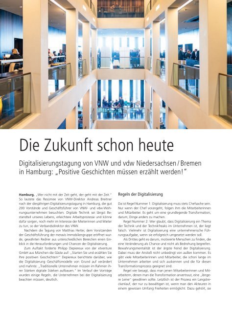 VNW-Magazin - Ausgabe 2/2019