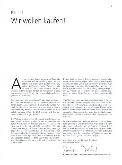 VNW-Magazin - Ausgabe 2/2019