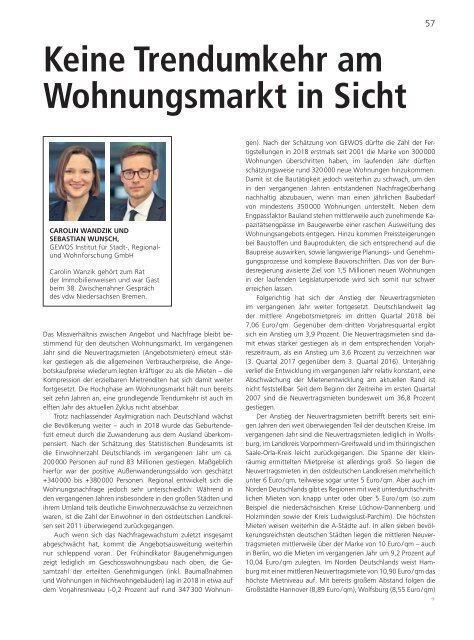 VNW-Magazin - Ausgabe 2/2019