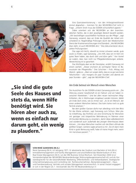 VNW-Magazin - Ausgabe 2/2019