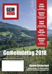 GemNova Magazin Sonderausgabe Gemeindetag 2018