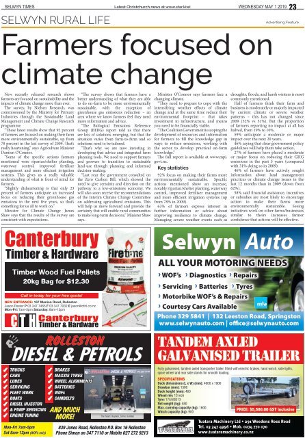 Selwyn Times: May 01, 2019