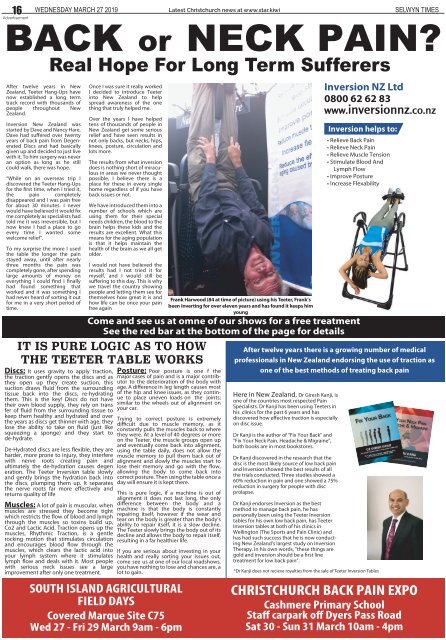 Selwyn Times: March 27, 2019