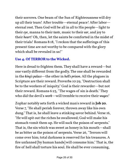 God is His Peoples Great Reward by Thomas Watson 1620-1686