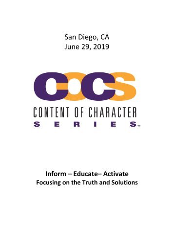 COCS San Diego 2019 Program Guide 