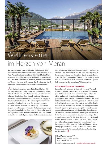 Südtirol Magazin Sommer 2019 - NZZ