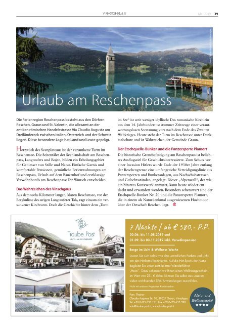 Südtirol Magazin Sommer 2019 - NZZ