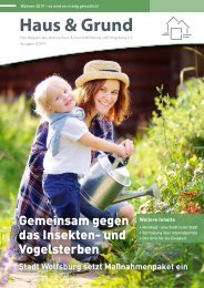 Haus & Grund Wolfsburg und Umgebung e.V. Ausgabe 2/2019 April 2019