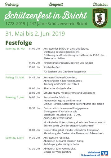 Brichter Schützenfest 2019