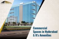 Commercial Spaces in Hyderabad and it's Amenities | Laxmi Infobahn