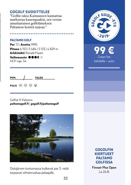 GoGolf Guide - opas parempaan golfkauteen 2019