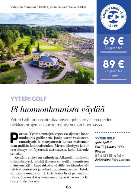 GoGolf Guide - opas parempaan golfkauteen 2019