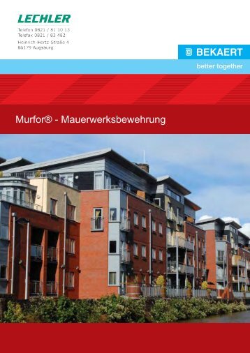 Murfor® - Mauerwerksbewehrung - LECHLER GmbH