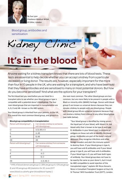 Kidney Matters - Issue 5, Spring 2019
