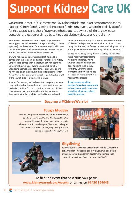 Kidney Matters - Issue 5, Spring 2019