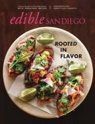 Edible San Diego E Edition Issue #53 Special Issue May 2019