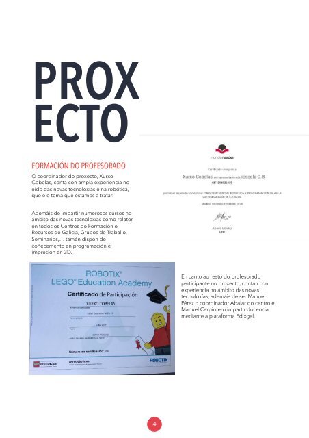 Proxecto educativo robótica