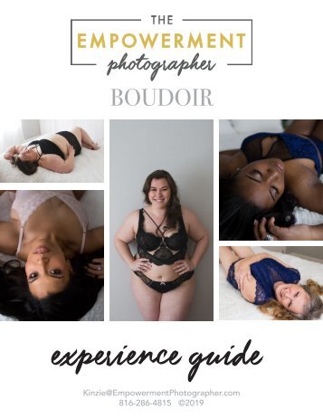 2019 Boudoir - The Empowerment Photographer - product guide