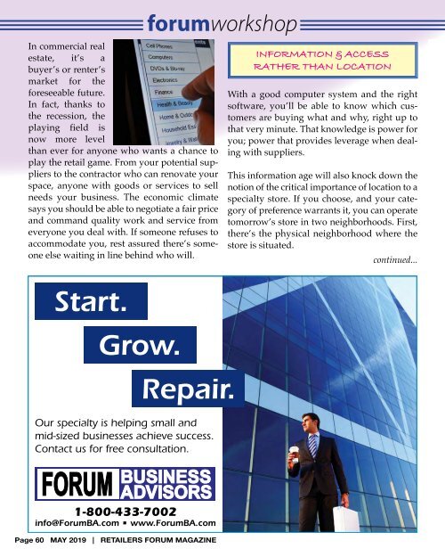 Retailers Forum Magazine May 2019