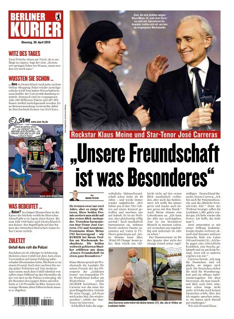 Berliner Kurier 30.04.2019