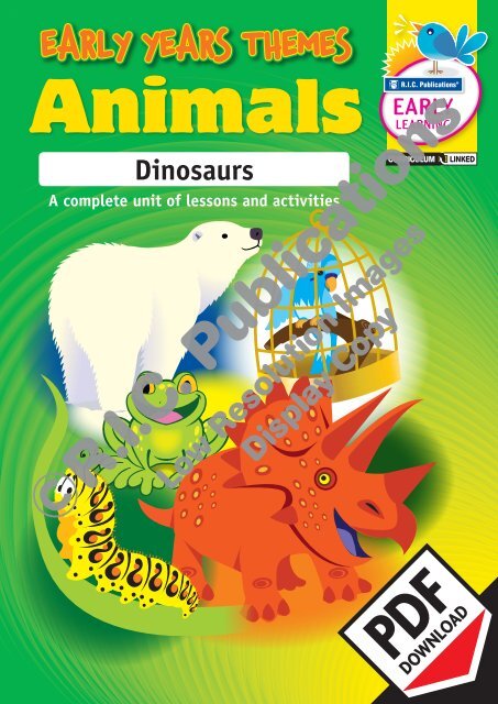 RIC-20965 Early years Animals - Dinosaurs